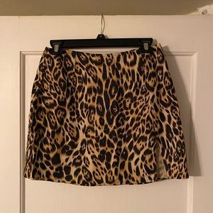 Cheetah mini skirt